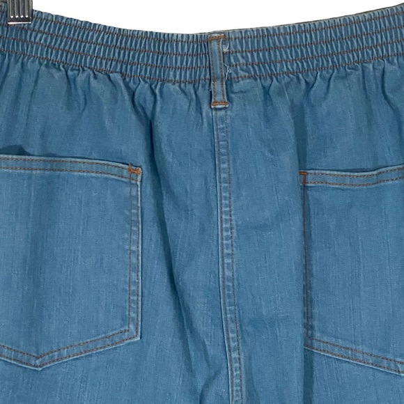 Blair Jeans Womens Plus Size 20 Light Blue Straight Leg Ankle High Rise Pants - Picture 7 of 10